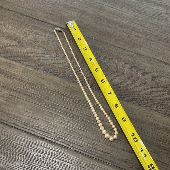 VINTAGE yellow pearl necklace - Picture 4 of 8